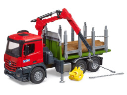 Bruder MB Arocs Přepravník na dřevo s hydraulickou rukou 1:16